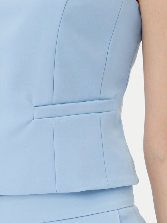 Maryley Maryley Жилет 25EB128/43MA Блакитний Regular Fit