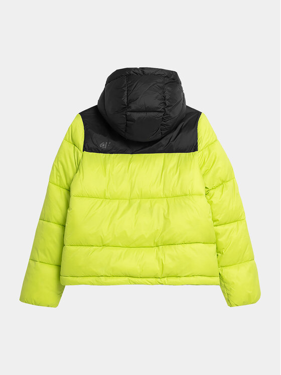 4F 4F Зимно яке 4FAW23TDJAF230 Зелен Regular Fit