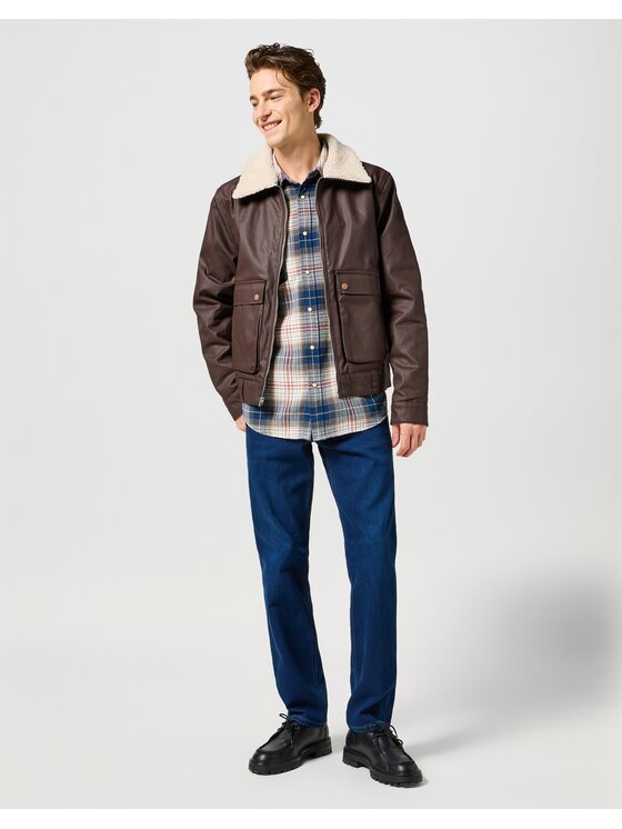 Wrangler Wrangler Jeansy 112357414 Granatowy Straight Fit