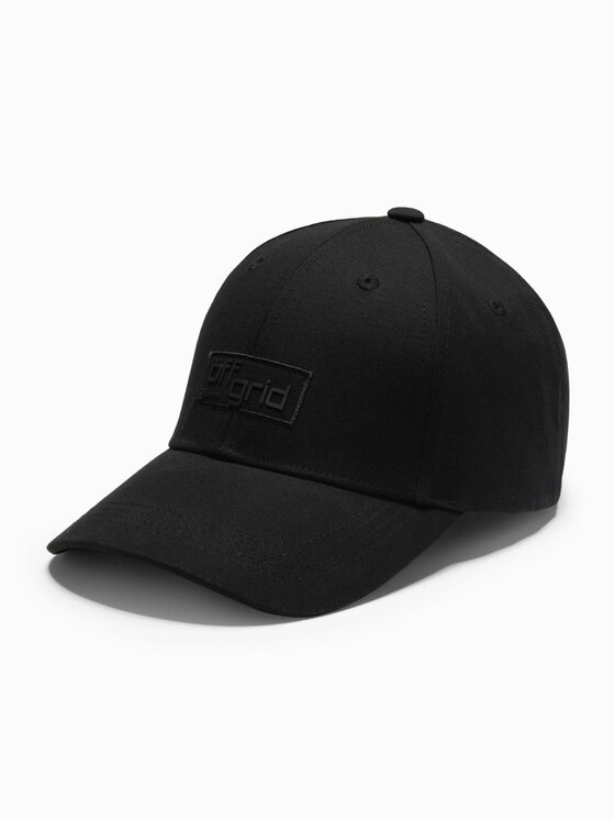 Ombre Ombre Czapka z daszkiem OM-ACCS-0104 Czarny