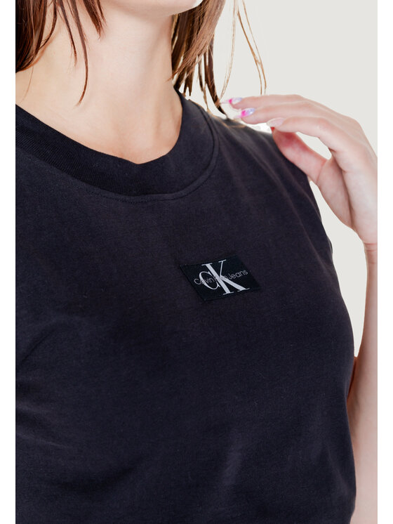 Calvin Klein Jeans Calvin Klein Jeans T-Shirt WOVEN LABEL LOOSE Μαύρο Loose Fit