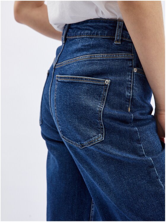 Orsay Orsay Jeansy 313082548000__34 Granatowy Loose Leg