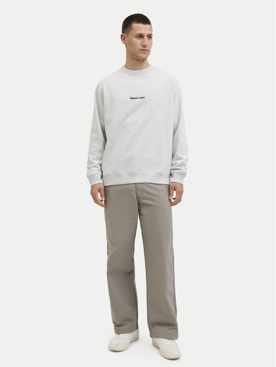 Jack&Jones Jack&Jones Majica dugih rukava Norrebro 12282893 Siva Relaxed Fit