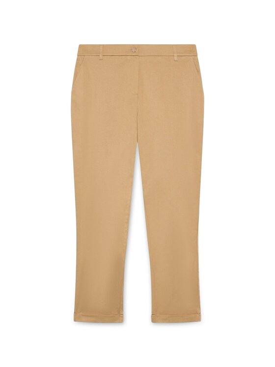 Fiorella Rubino Fiorella Rubino Pantaloni di tessuto P026T005229N002 Crema Regular Fit