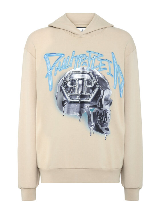 PHILIPP PLEIN PHILIPP PLEIN Mikina 2737 Béžová Regular Fit