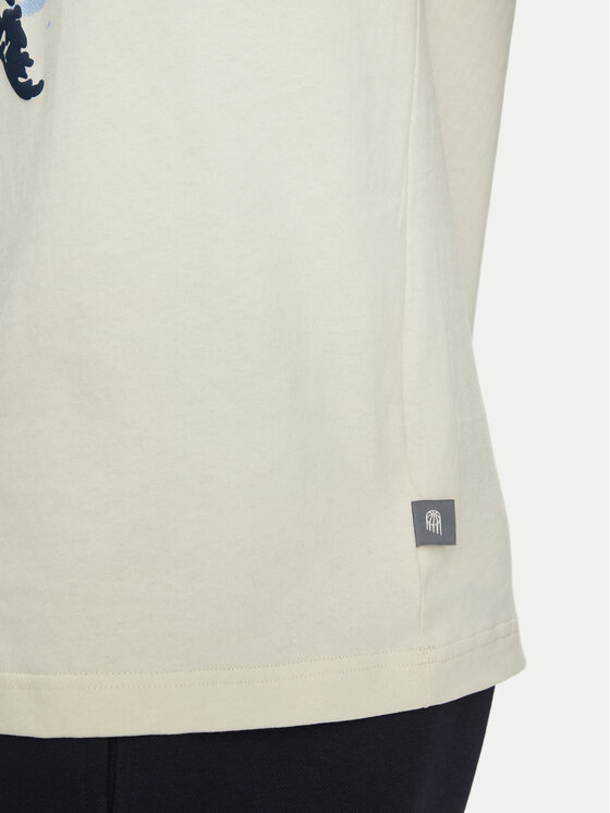 New Balance New Balance T-Shirt MT51605 Beżowy Oversize