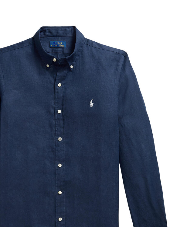 Polo Ralph Lauren Polo Ralph Lauren Риза 710968915506 Тъмносин Slim Fit