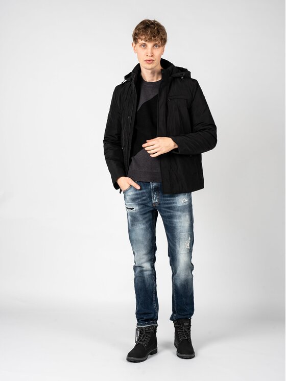 Geox Geox Kurtka przejściowa M2620L T2882 Czarny Regular Fit