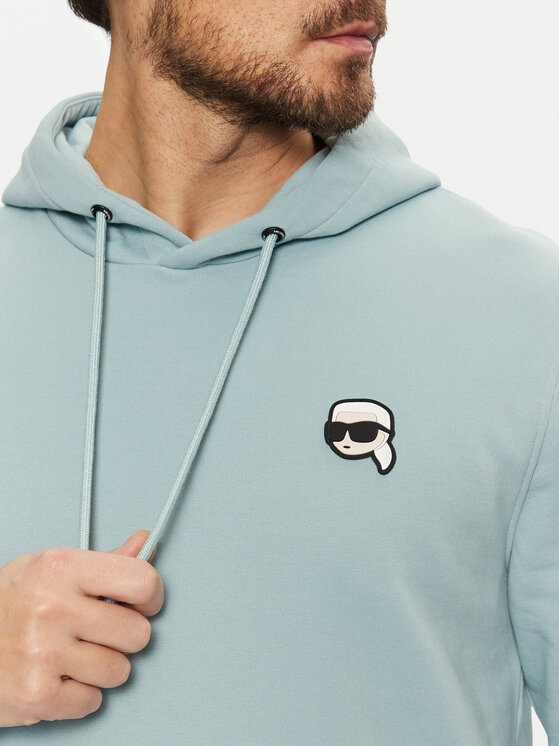 KARL LAGERFELD KARL LAGERFELD Mikina 705711 551900 Světle modrá Regular Fit