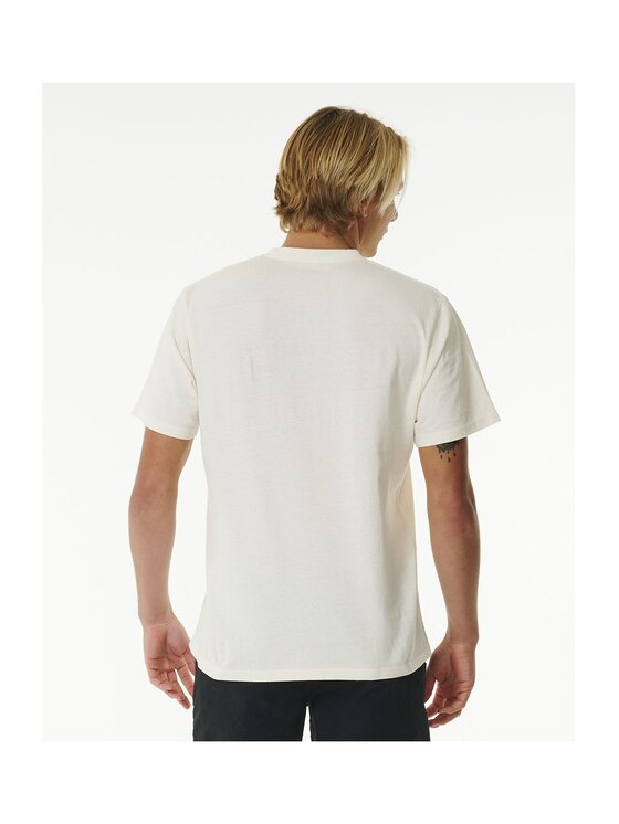 Rip Curl Rip Curl T-Shirt Plain Wash Tee Écru Relaxed Fit
