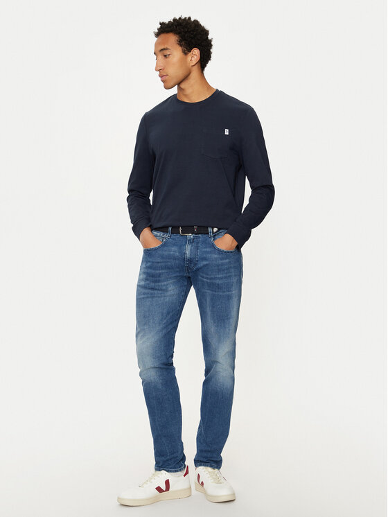 U.S. Polo Assn. U.S. Polo Assn. Majica dugih rukava MUP2275 Tamnoplava Regular Fit