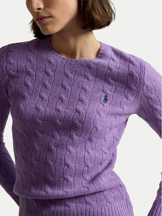 Polo Ralph Lauren Polo Ralph Lauren Megztinis 211971865502 Violetinė Slim Fit