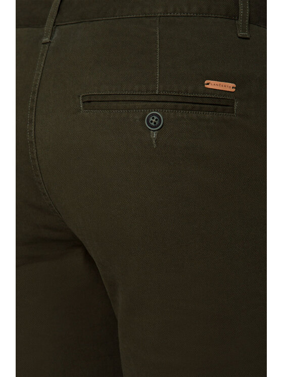 Lancerto Lancerto Szorty materiałowe Mauritius Zielony Regular Fit
