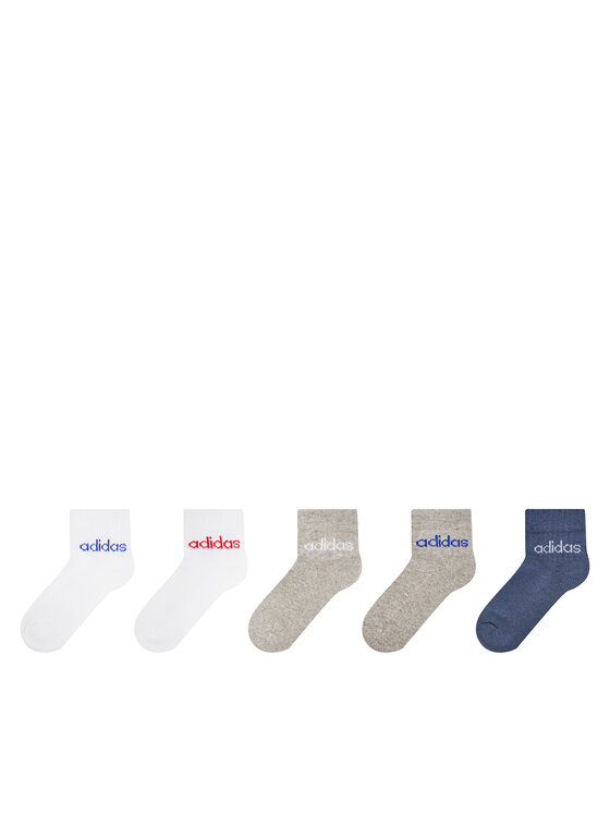 Set de 5 perechi de șosete lungi pentru copii adidas Linear IR8230 Colorat