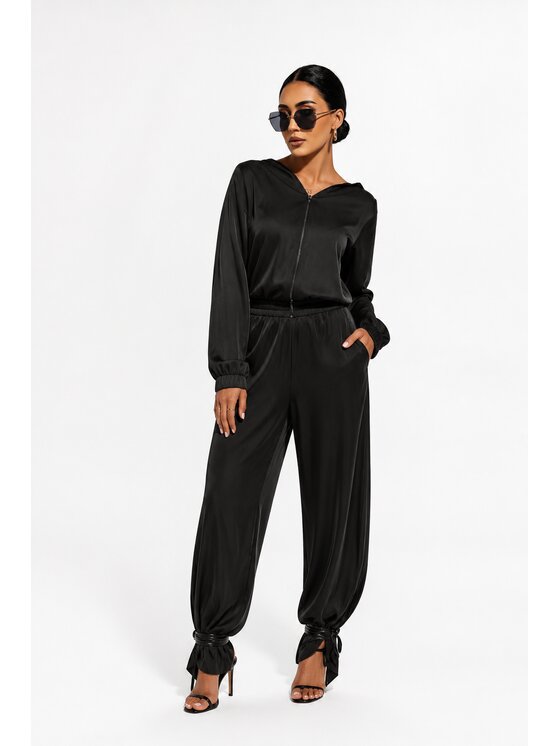 Agatha Studio Agatha Studio Komplet bluzka i spodnie A26LS-KA-K51 Czarny Regular Fit