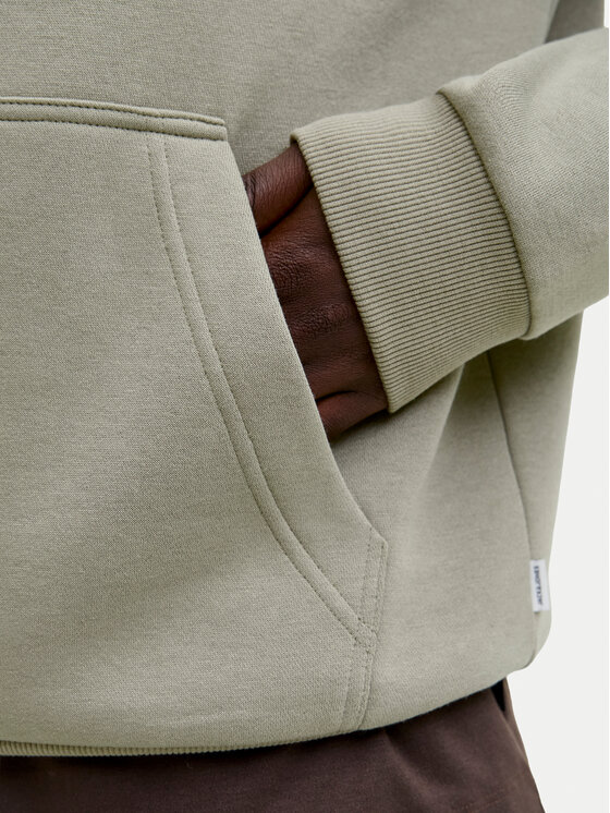 Jack & Jones Jack & Jones Džemperis ar kapuci Bradley 12249340 Zaļš Regular Fit