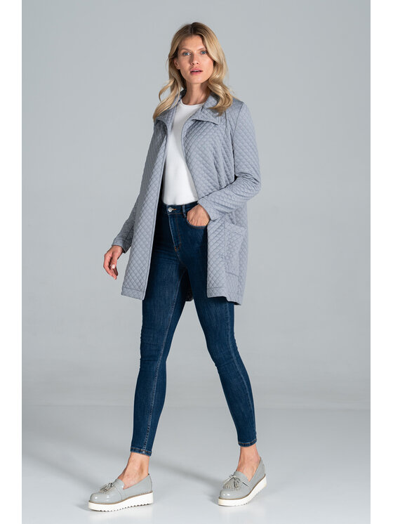 FIGL FIGL Kabát M814 Sivá Regular Fit