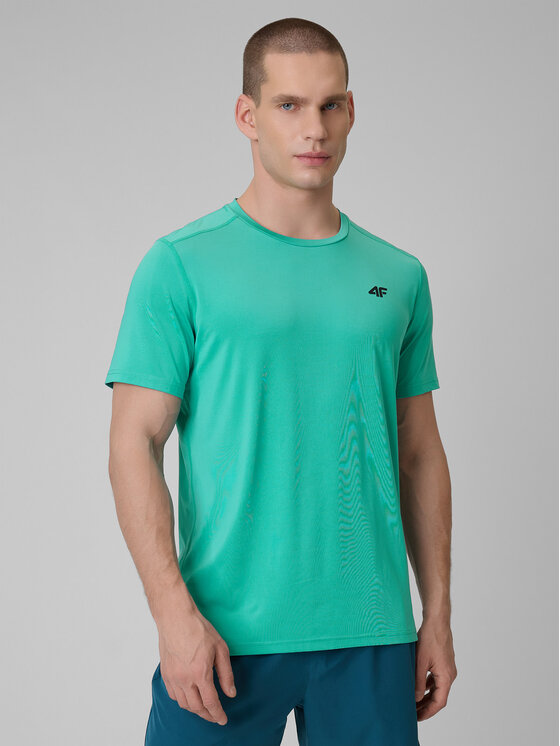 4F 4F Koszulka techniczna MULTI ACTIVE Turkusowy Regular Fit