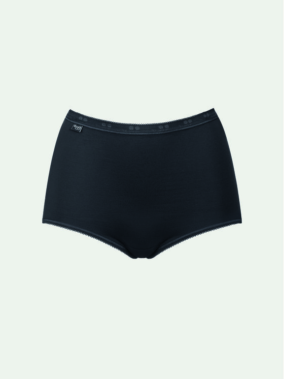 Sloggi Sloggi Klassischer Damenslip mit hoher Taille Basic 10007656 Schwarz