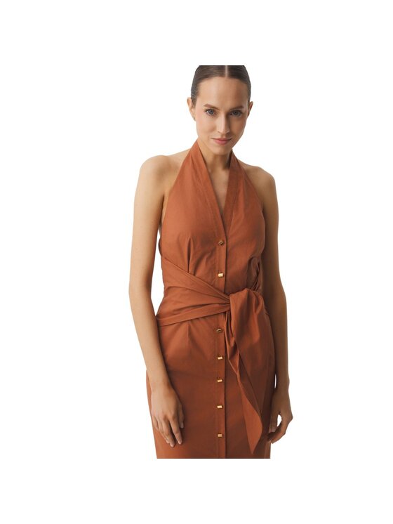 PINKO PINKO Sukienka codzienna Abito donna pat sl Czerwony Regular Fit