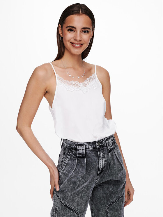 JDY JDY Top 15233143 Bijela Regular Fit