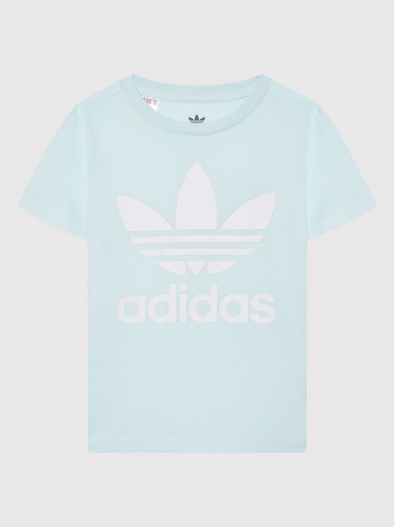 adidas Tričko Trefoil HS8863 Modrá Regular Fit