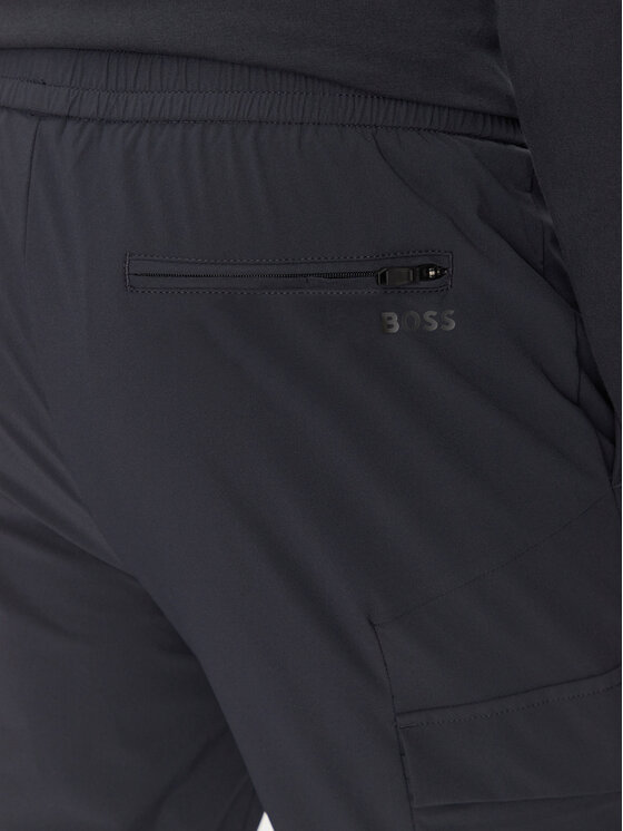 BOSS BOSS Hlače T_Urbanex-CargoLight 50508339 Tamnoplava Tapered Fit