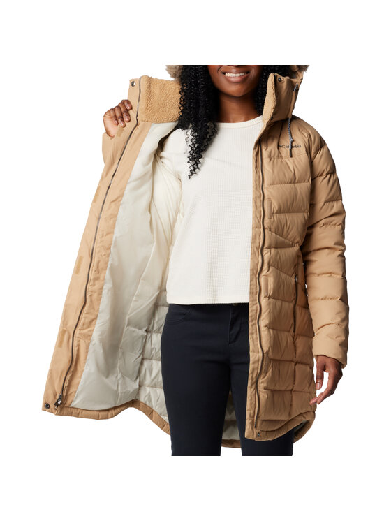 Columbia Columbia Giacca di transizione Columbia Belle Isle II Mid Down Jacket Beige Regular Fit