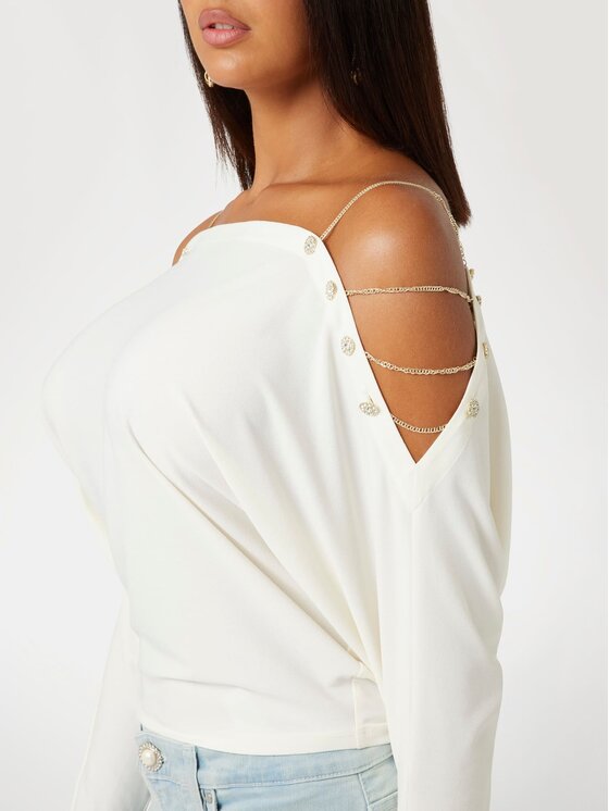 Marciano Guess Marciano Guess Top 167787 Biały Classic Fit