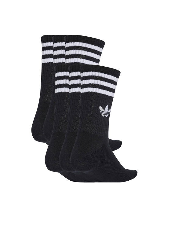 adidas adidas Омплект 6 чифта дълги чорапи унисекс 3-Stripes JV7411 Черен