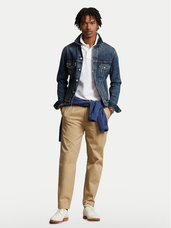Polo Ralph Lauren Polo Ralph Lauren Polo Core Replen 710666998 Biały Custom Slim Fit