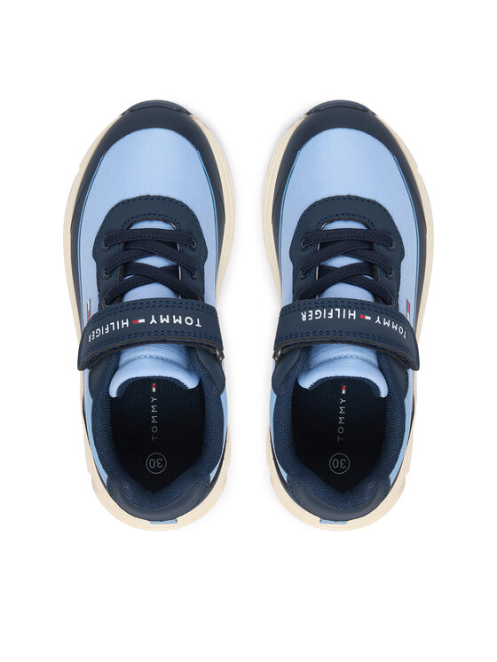 Tommy Hilfiger Tommy Hilfiger Sportcipők Low Cut Lace-Up/Velcro Sneaker T1X9-35260-1844 S Kék