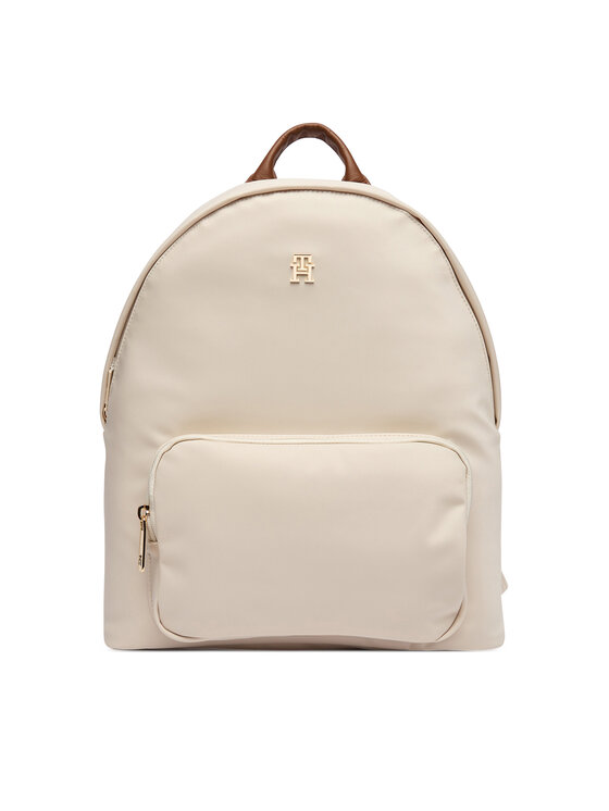 Tommy Hilfiger Tommy Hilfiger Hátizsák Popette Dome Backpack AW0AW17939 Ekru