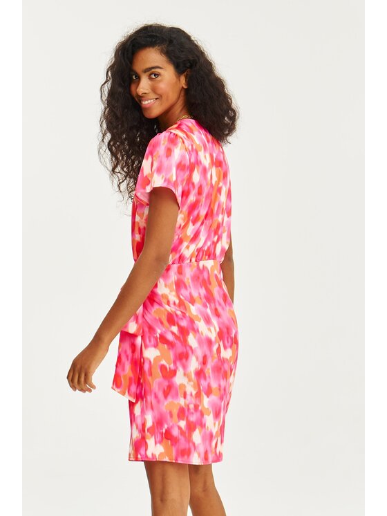 NAOKO NAOKO Každodenné šaty Pinkspresso Ružová Regular Fit