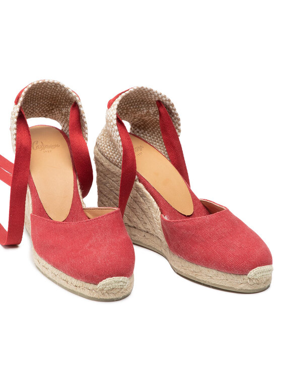 Castañer Castañer Espadrile Carina/8/002 021642-604 Roșu