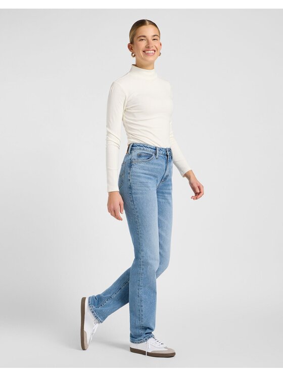 Lee Lee Jeansy JUNE Niebieski Bootcut Fit