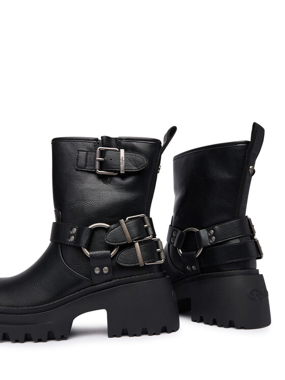 Buffalo Buffalo Čizme Bravr Biker Lo 1220067 Crna