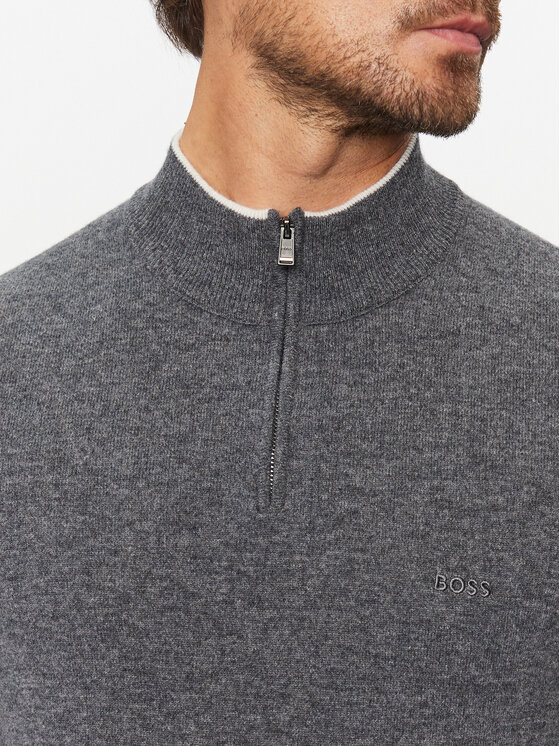 Boss Boss Sweter Marlo 50500782 Szary Regular Fit