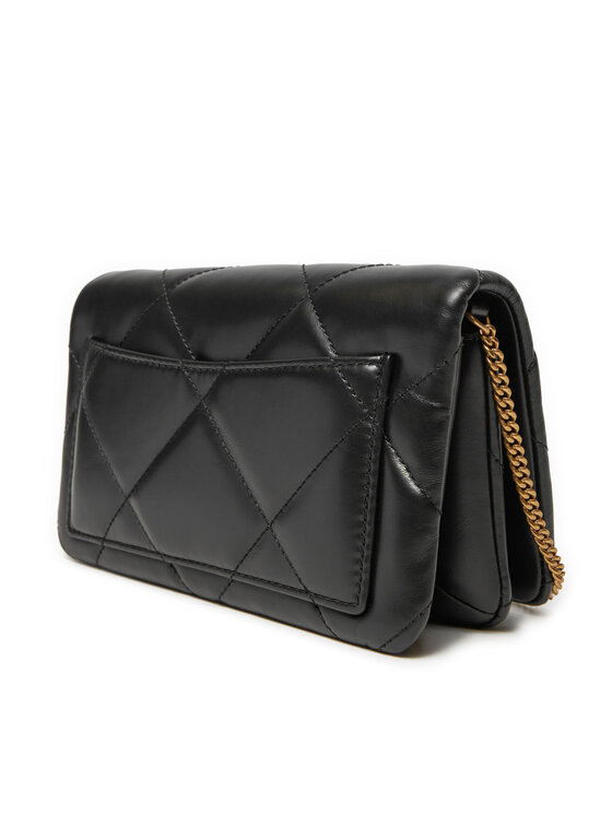 Tory Burch Tory Burch Ročna torba Kiara Charm Diamiond Quilt 162139 Črna