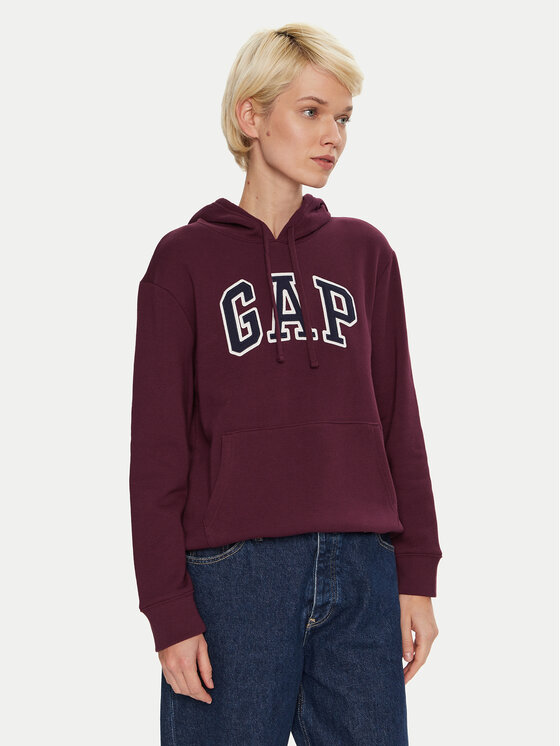 Gap Gap Majica dugih rukava 463506-02 Tamnocrvena Regular Fit