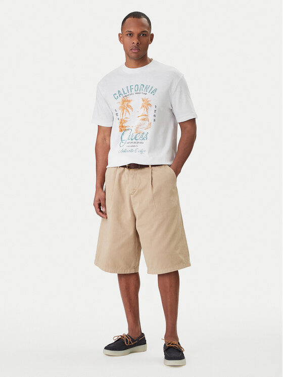 Guess Guess T-krekls M6GI20 K3052 Balts Reglan Fit