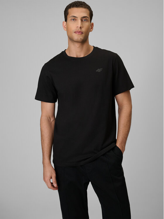 4F 4F T-Shirt NOS Czarny Regular Fit