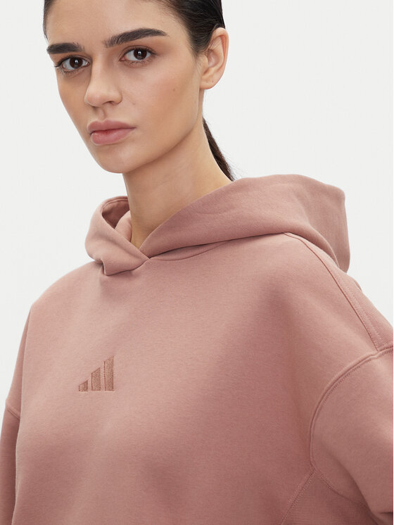 adidas adidas Majica dugih rukava ALL SZN Fleece JD4669 Ružičasta Loose Fit