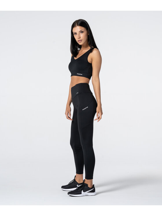 Carpatree Carpatree Legginsy Libra Czarny Slim Fit
