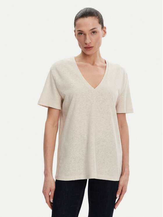 ACCESS FASHION ACCESS FASHION T-Shirt 53-2148-611 Béžová Regular Fit