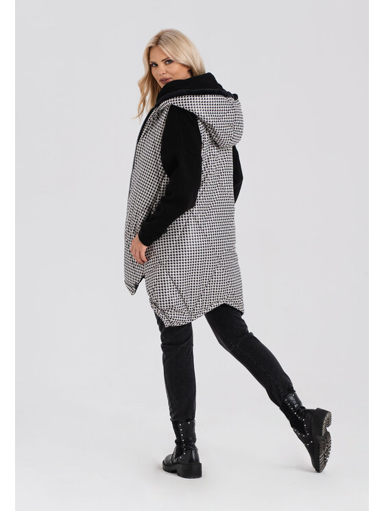 Look Made With Love Look Made With Love Bezrękawnik Pepitka Look 3022 Kolorowy A-Line Fit