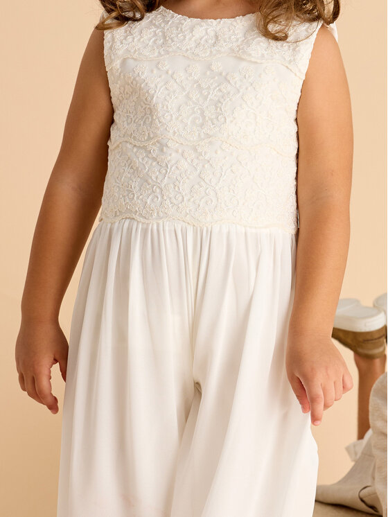 Mayoral Mayoral Jumpsuit 3870 Écru Regular Fit