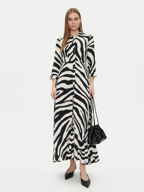 YAS YAS Rochie tip cămașă Savanna 26022663 Bej Loose Fit