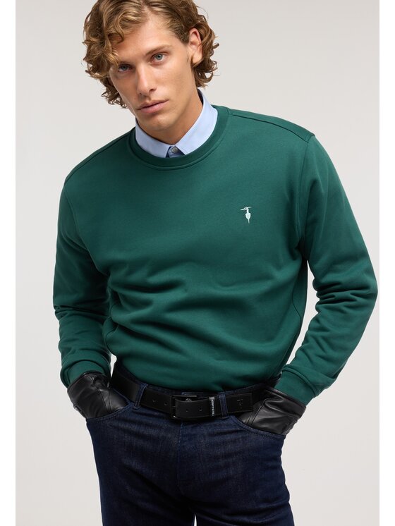 Trussardi Trussardi Felpa G8488000252N079 Verde Regular Fit