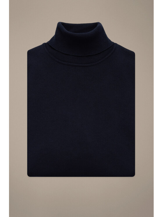Lancerto Lancerto Sweter Sindre SW073225000058 Granatowy Regular Fit